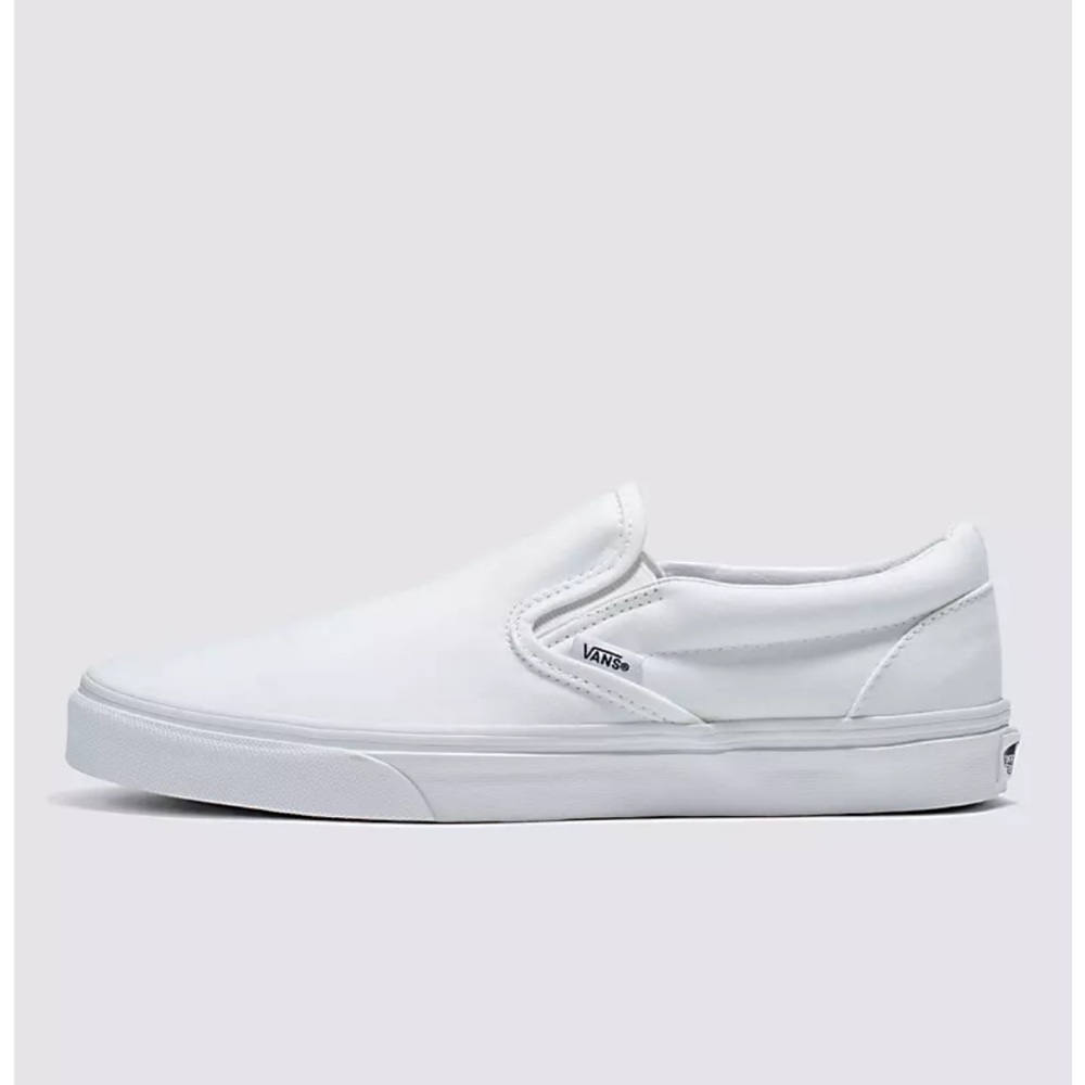 Brand new never worn size 8 white slip on women’s vans shoes